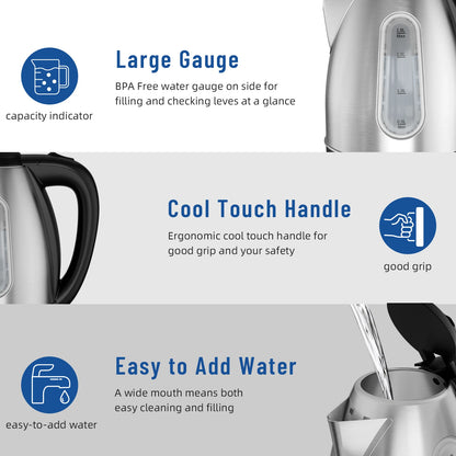 Electric Kettle, 8 cup capacity