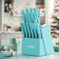 14 Pcs Kitchen Knife Set, Built-in Sharpener