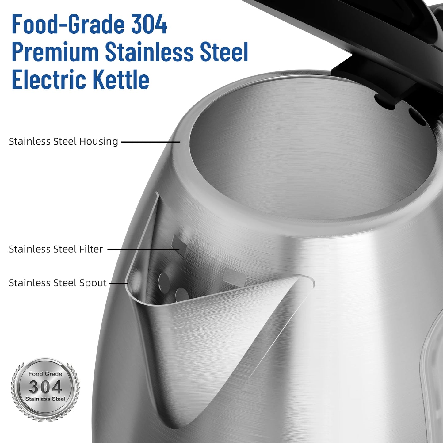 Electric Kettle, 8 cup capacity