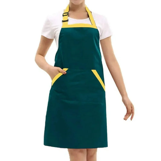 28 in. x 26 in. Green Waterproof Apron