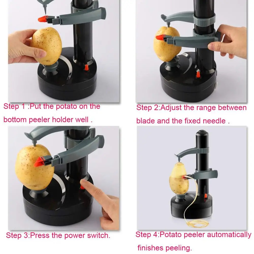 Multifunctional Automatic Electric Potato Peeler, two colors