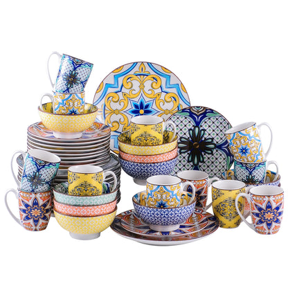 16/32/48-Piece Jasmin Pattern Dinnerware Set