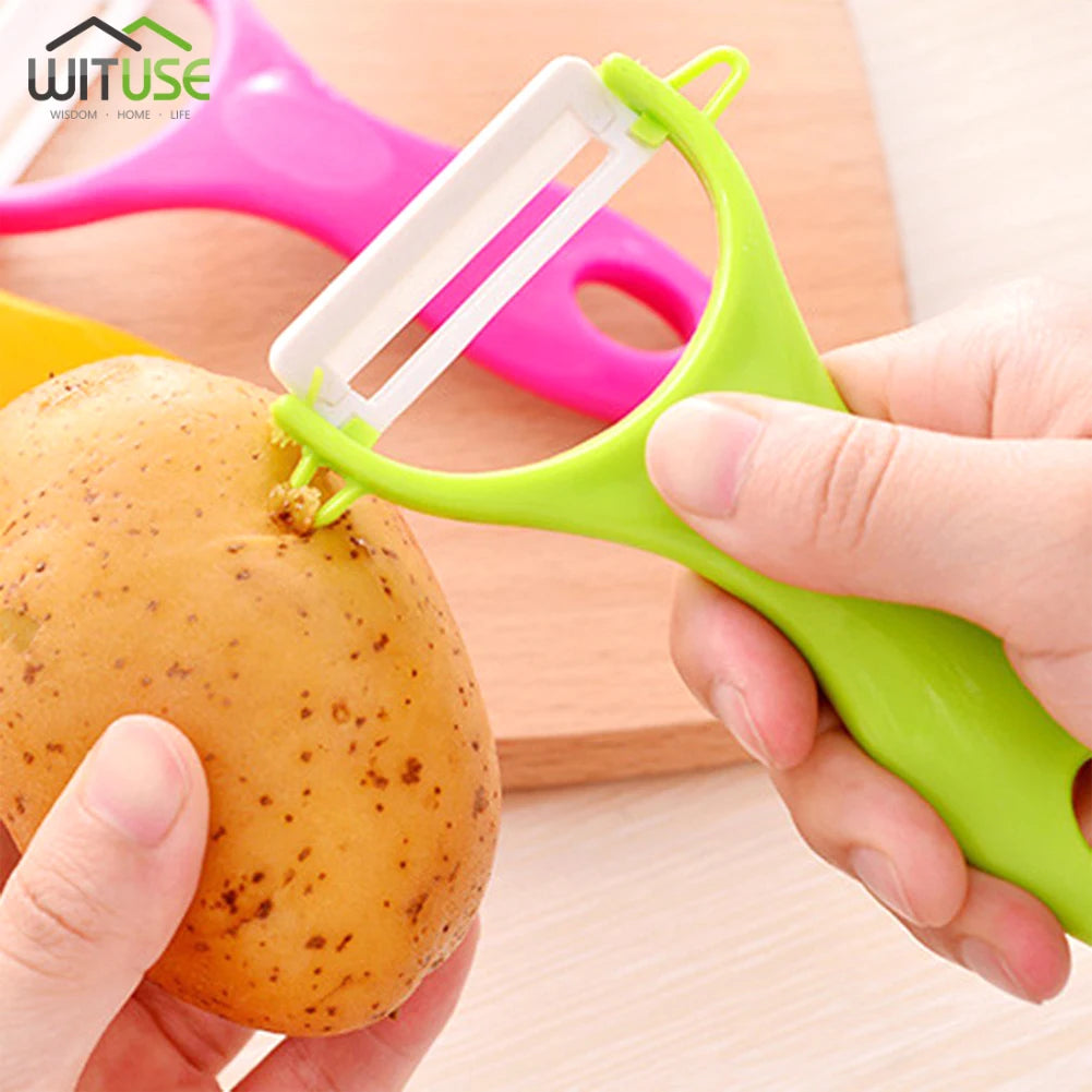 4PCS Vegetable Fruit Peeler, Random Color