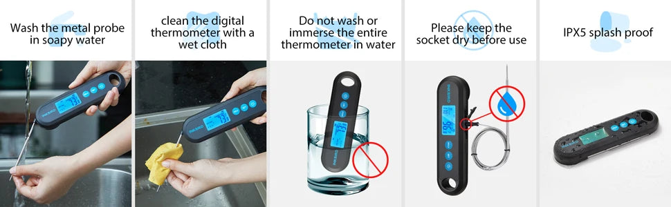 Digital Meat Thermometer With External Probe