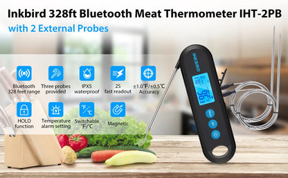 Digital Meat Thermometer With External Probe