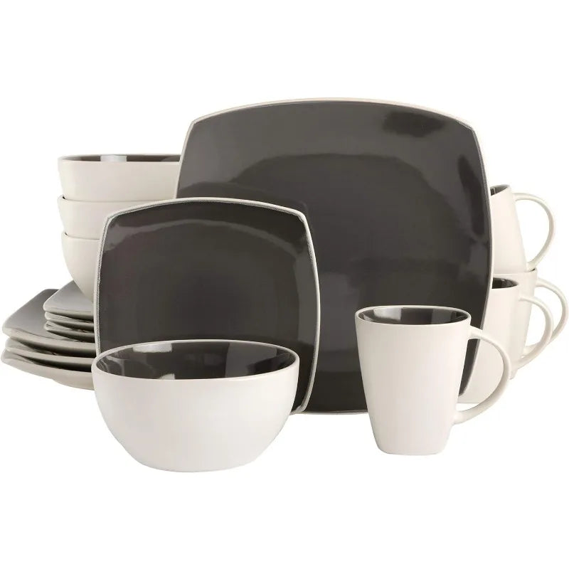 Dinnerware Set, Service for 4 (16pcs), 6 colors