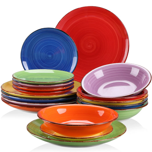 Mix-Color 18/36 Piece Dinnerware Set