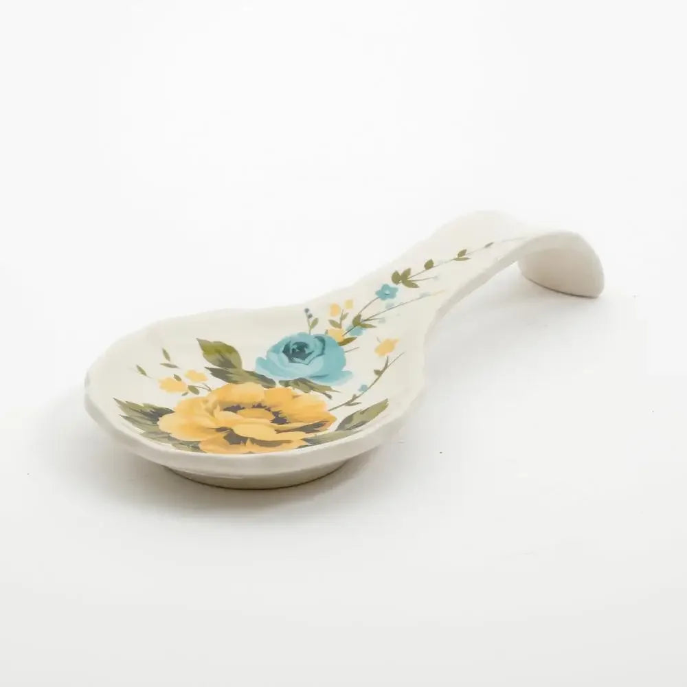 Floral Paper Towel Holder and Spoon Rest