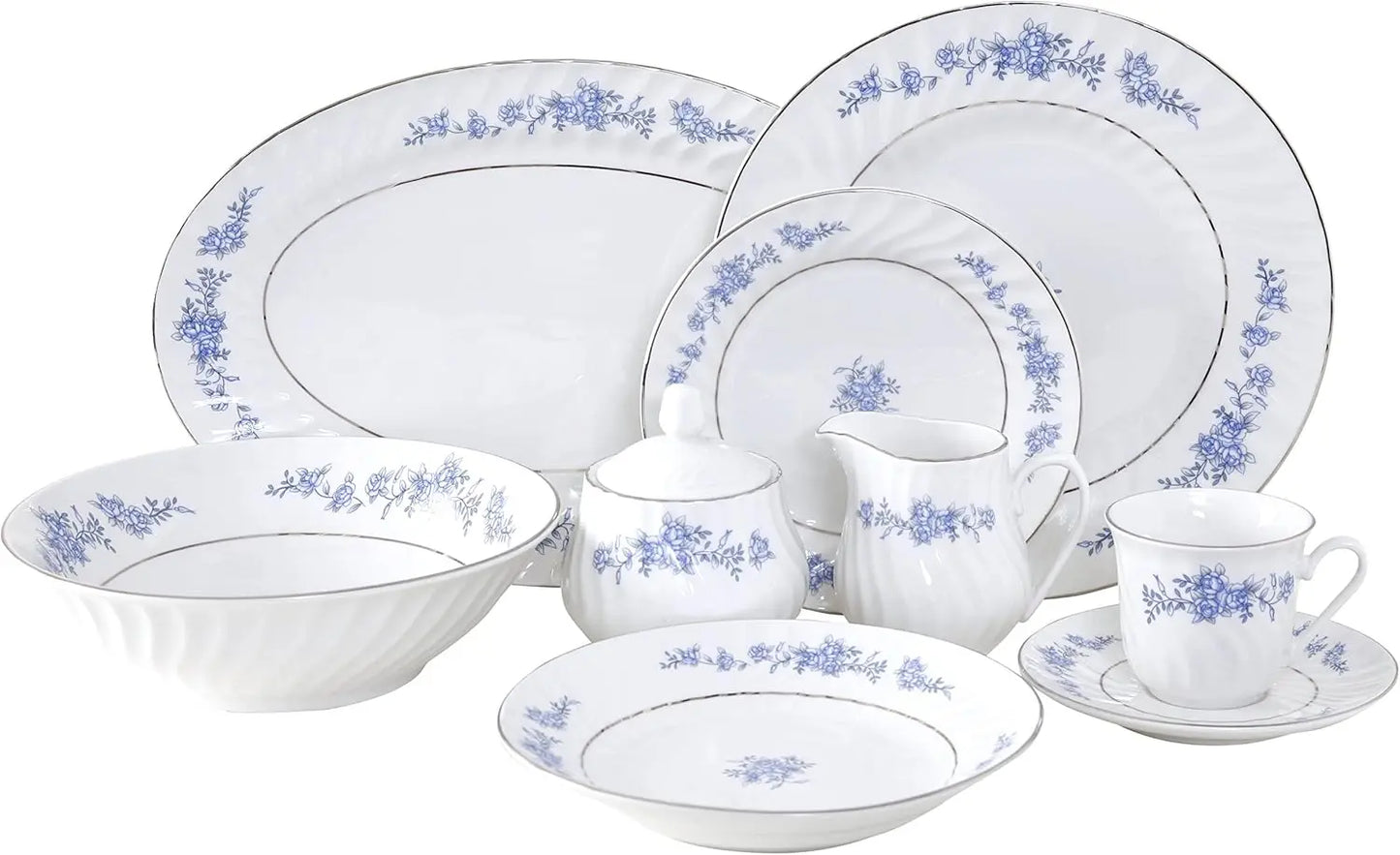 Floral 45-Piece Dinnerware Set