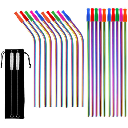 10Pcs 20Pcs 50Pcs Stainless Steel Straws Uten