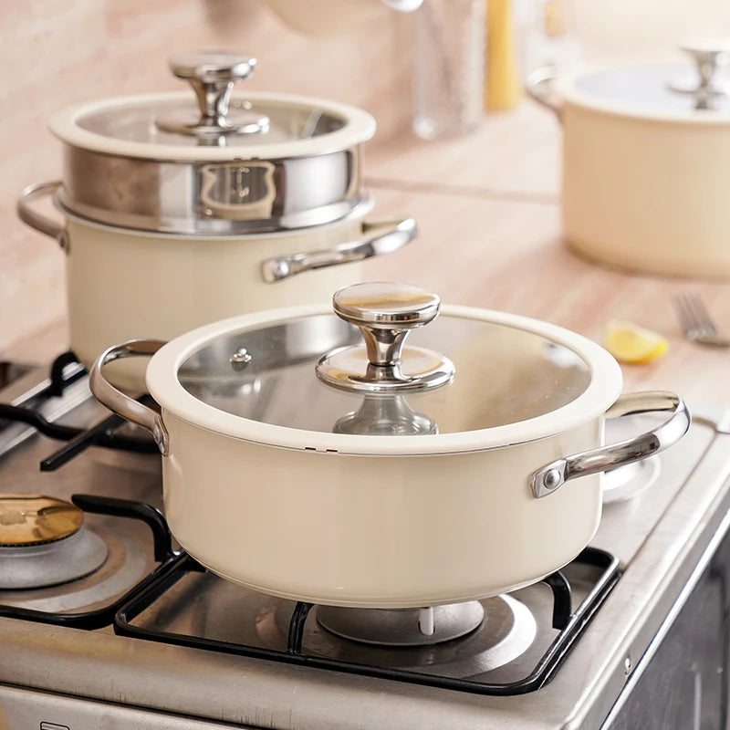 Cook Pot Set with Glass Lid 4 PCS