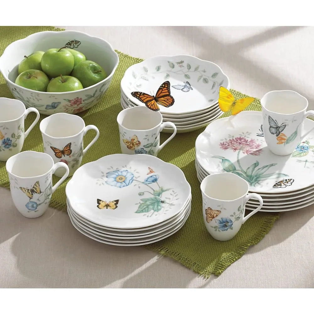 Butterfly Meadow 18-Piece Dinnerware Set