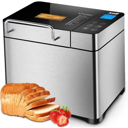 Bread Machine, 2LB 17-in-1 Programmable,  with Dispenser