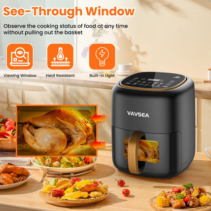 10-in-1 Air Fryer with Clear Window, 6.5QT