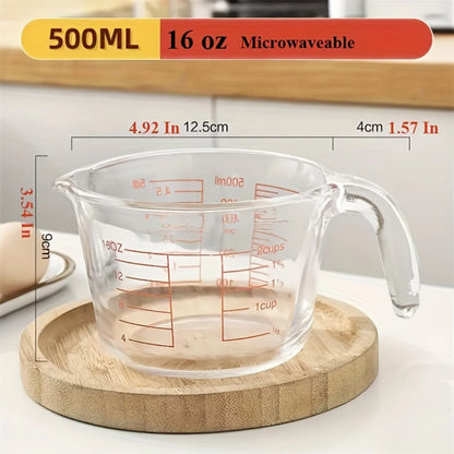 2-cup/4-cup Large Glass Measuring Cup