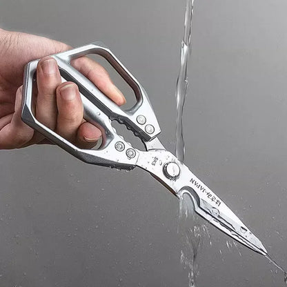 Multi-functional stainless steel household scissors