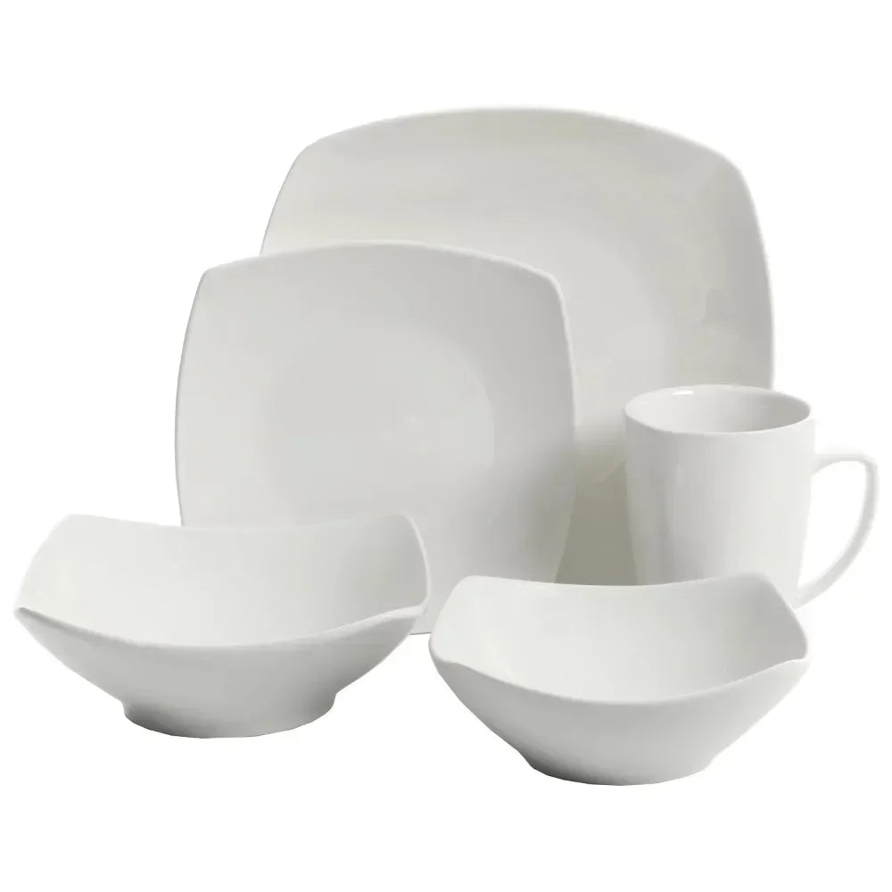 Square 40-Piece Dinnerware Set