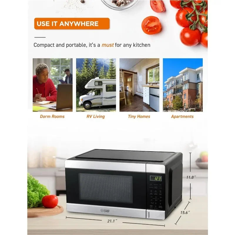 1.1 Cu Ft Microwave, 10 Power Levels, 3 colors