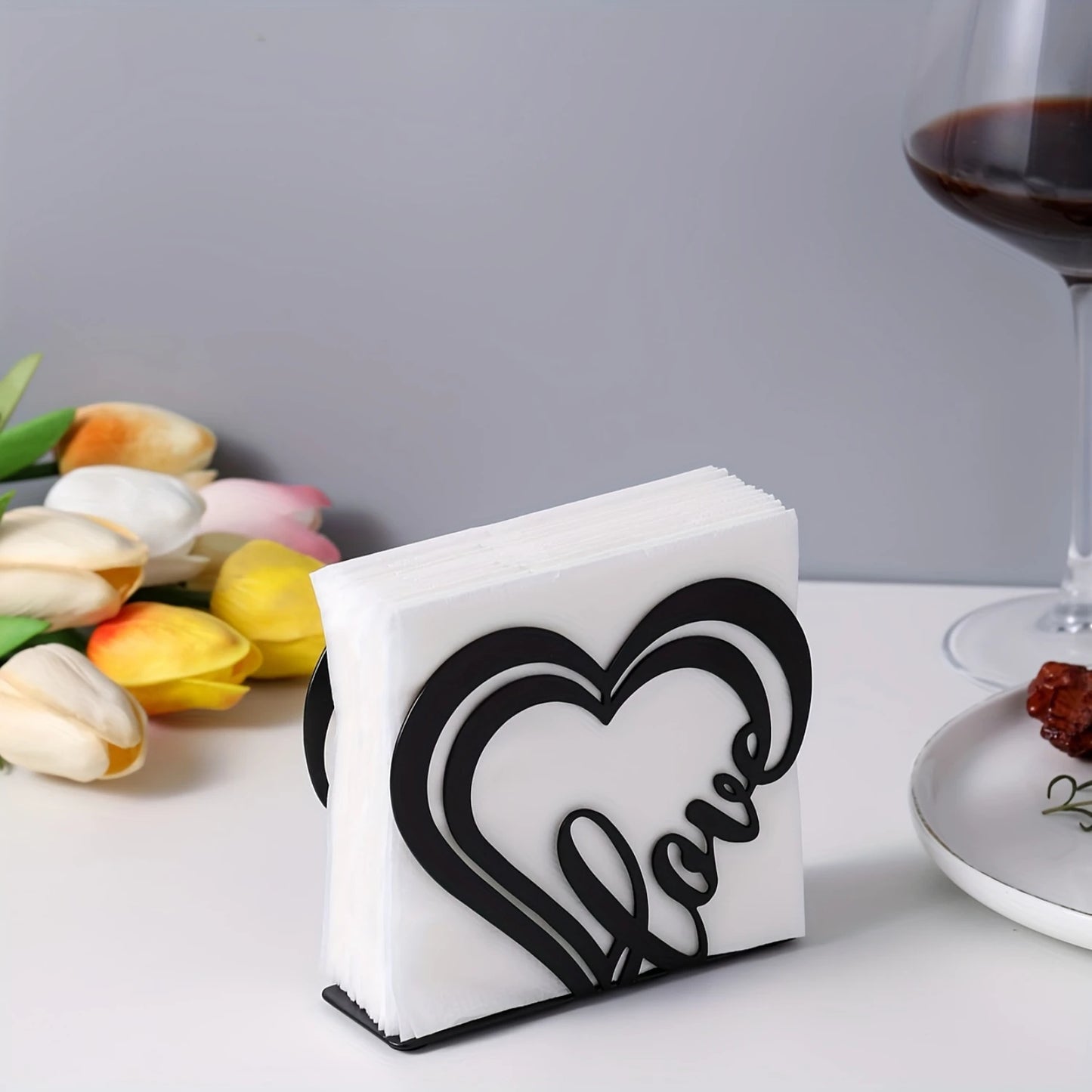 Love Heart Design Napkin Holder