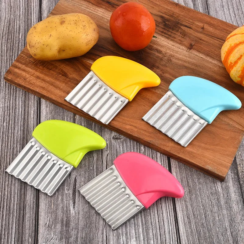 Potato Chip Slicer Corrugated Wavy Knife