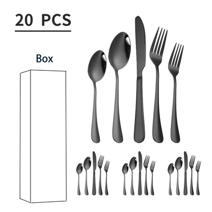 5/10/20 pcs Flatware Set, 4 colors