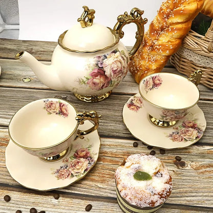 15 Pieces Porcelain Coffee Set