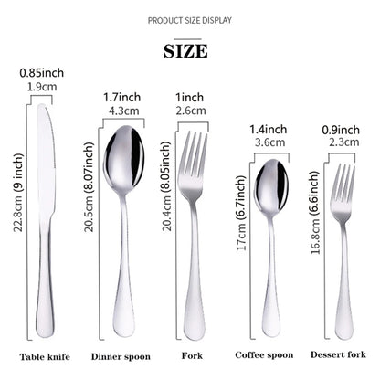 5/10/20 pcs Flatware Set, 4 colors