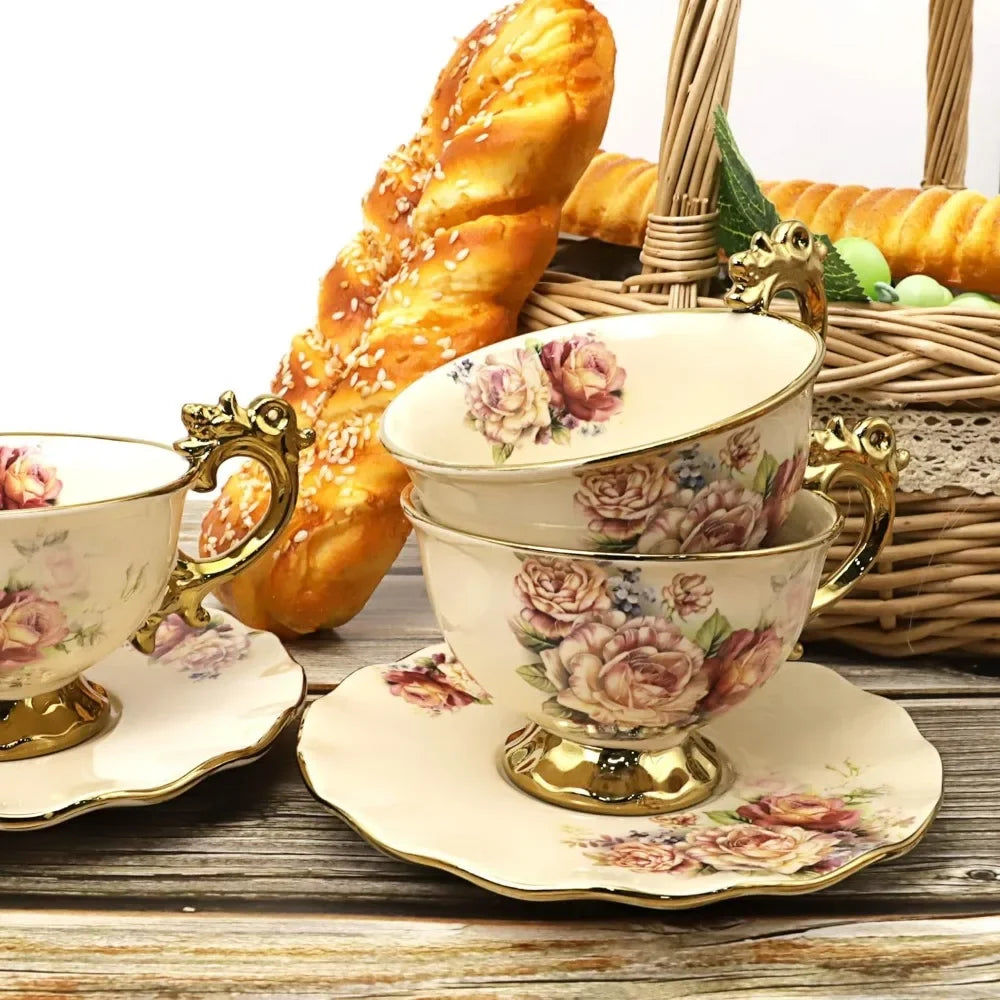 15 Pieces Porcelain Coffee Set