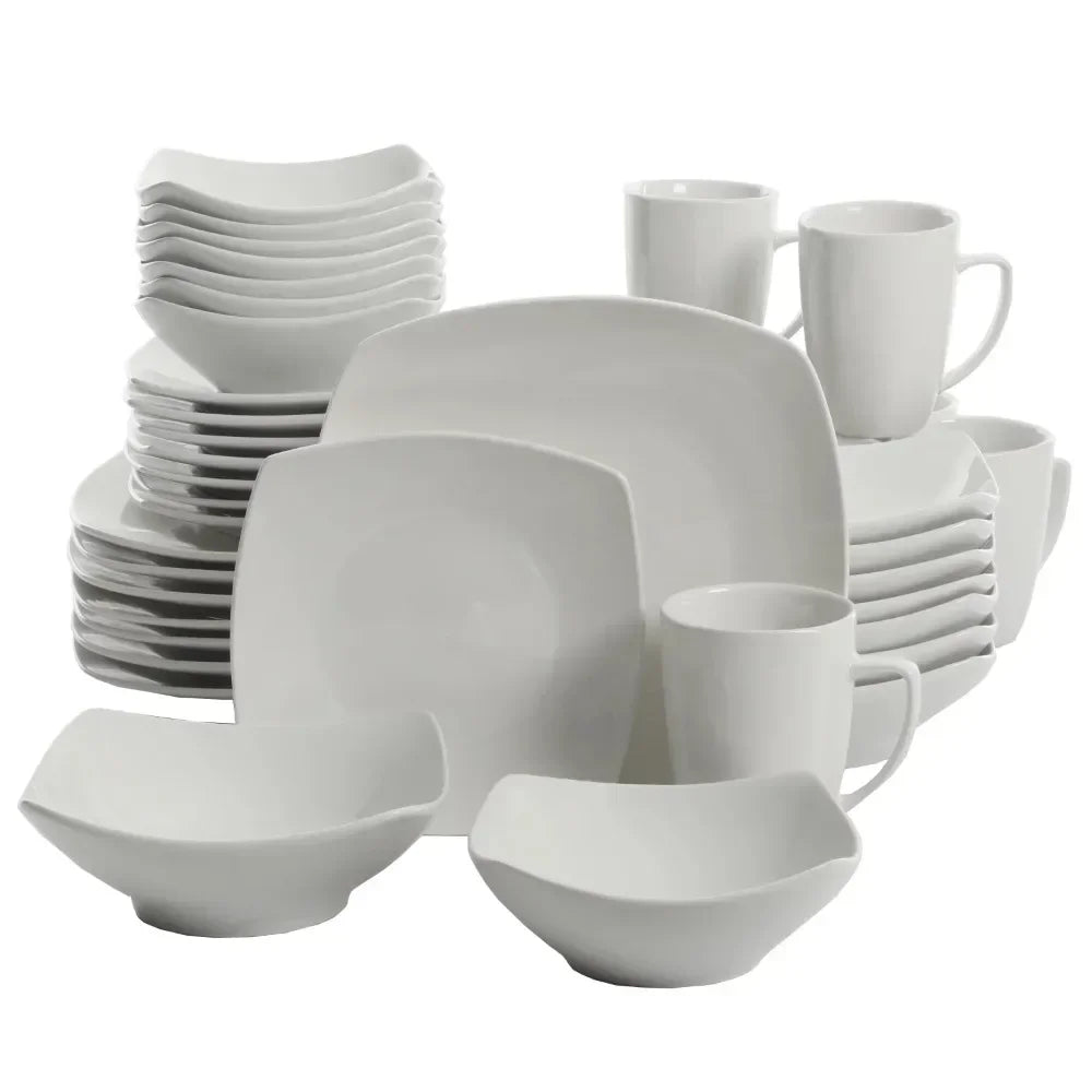 Square 40-Piece Dinnerware Set