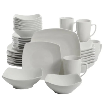 Square 40-Piece Dinnerware Set