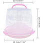 3 Tier Plastic Carrier Container, 3 Layer Muffin Cupcake