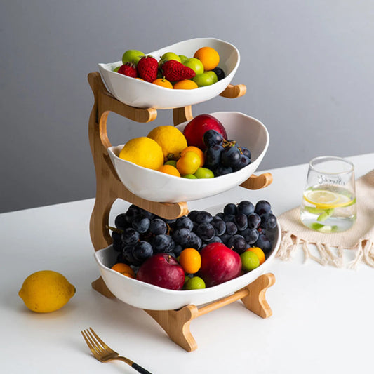 3 Tiers Fruit Basket Bowl, 2 colors