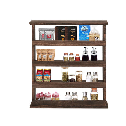 Wood Spice Rack Wall Mount