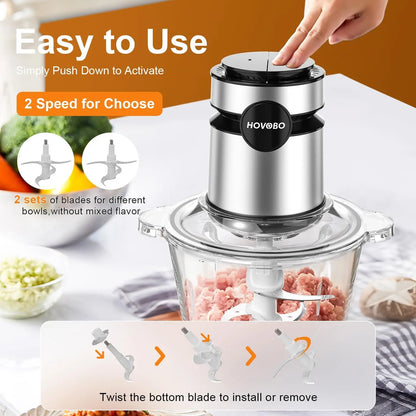 500W Electric Food Processor