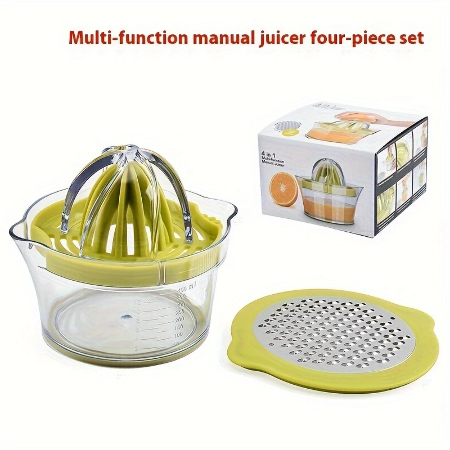 4-Piece Manual Citrus Juicer Set