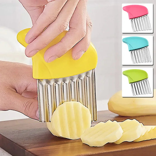 Potato Chip Slicer Corrugated Wavy Knife