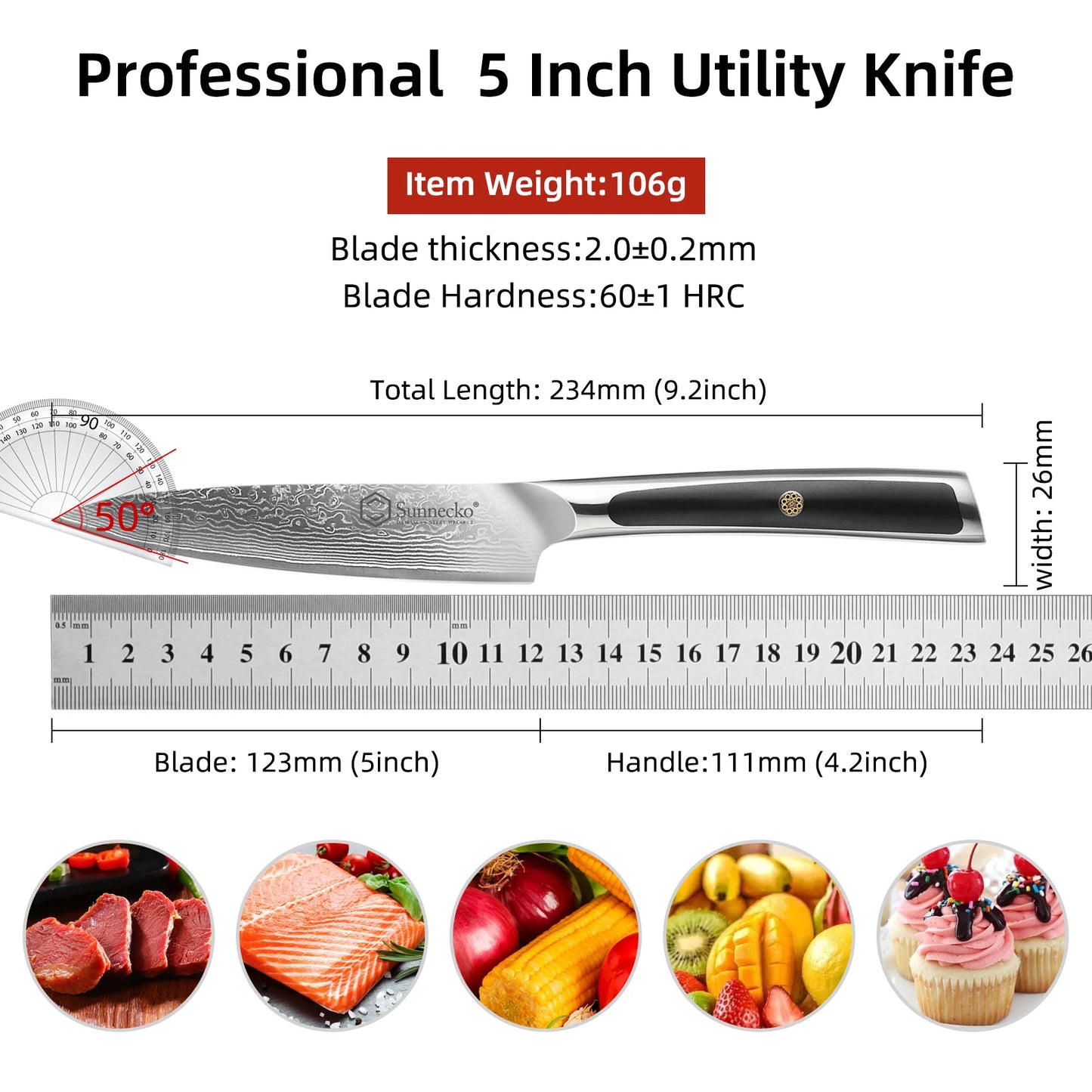 Utility Paring Knife, 5 Inch