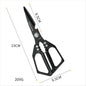 Multi-functional stainless steel household scissors