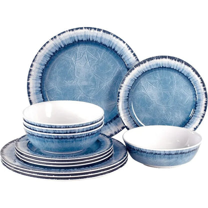 Set of 12 Tableware , 3 Colors