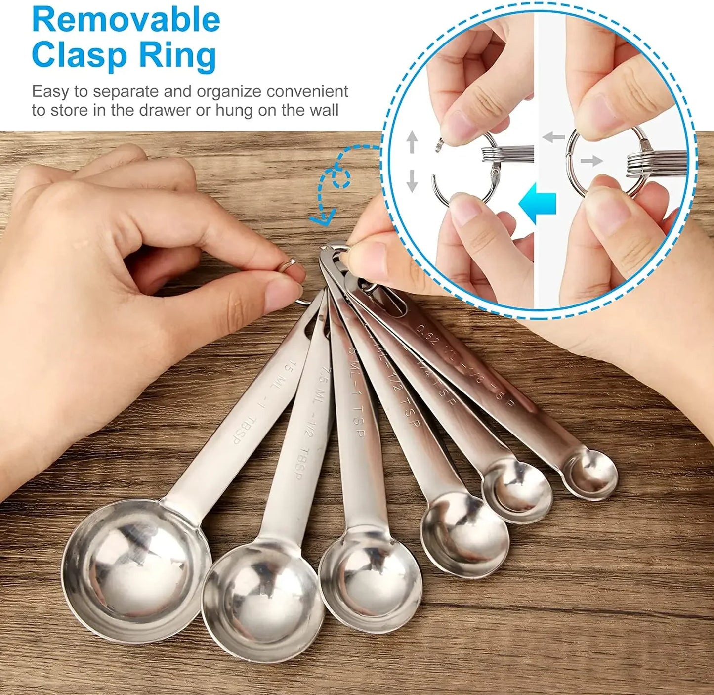 4pc/7pc Stainless Steel Measuring Spoons Set