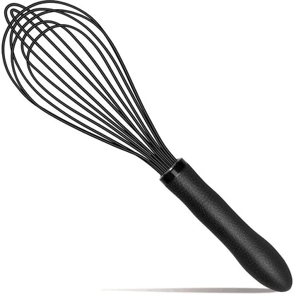 Kitchen Silicone Whisk, 11-Inch, Black