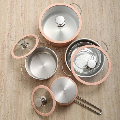 Cook Pot Set with Glass Lid 4 PCS