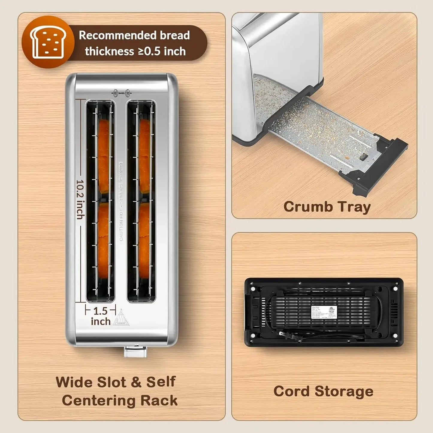 4 Slice Toaster Touch Screen