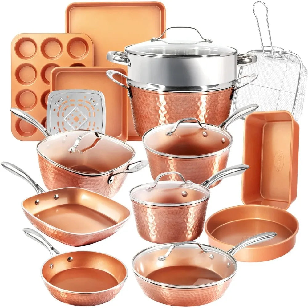 20 Piece Premium Pots and Pans  + Bakeware Set