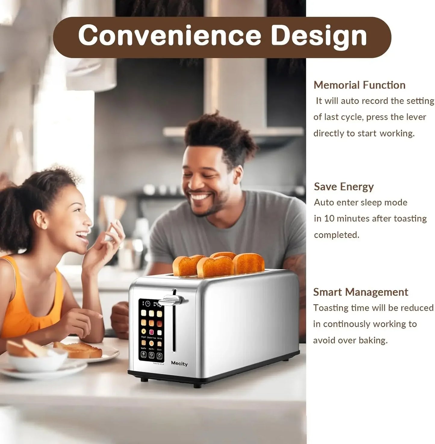 4 Slice Toaster Touch Screen