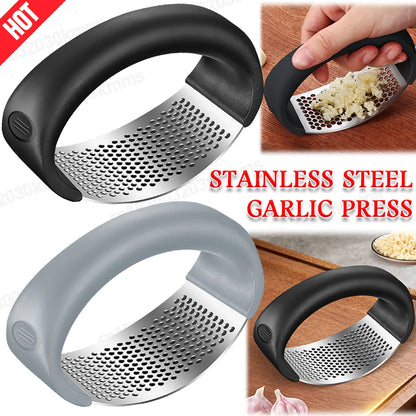 Stainless Steel Manual Garlic Press