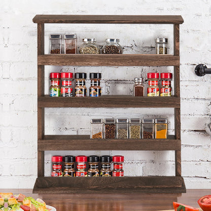 Wood Spice Rack Wall Mount