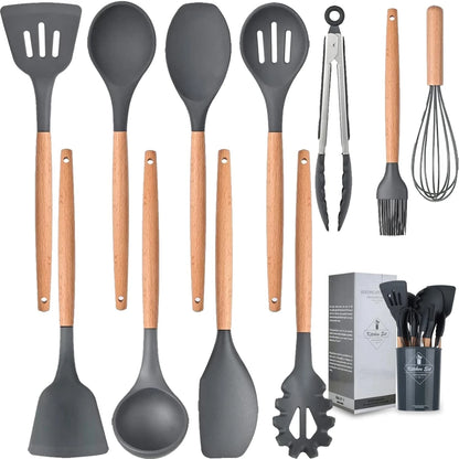 Silicone Cooking Utensils Set, 2 styles