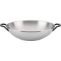 5-Ply Clad Polished Stainless Steel Wok, 15-Inch