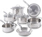 Gourmet Stainless Steel Cookware Set, 11 Piece